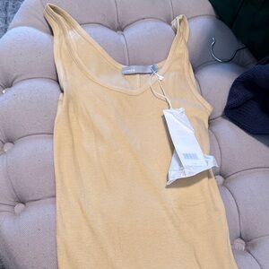 Vince Women's Soft Yellow Tank Top